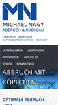 Mobile Screenshot of nagy-abbruch.de